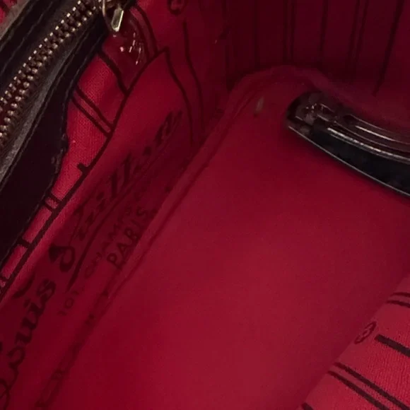 Louis Vuitton Black and Brown Checkered Tote - Picture 4 of 16